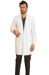 Long white coat - Classic Long Coat With Smart Pockets