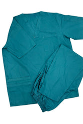 Teal Scrub Set with Shoulder Pocket - Large
