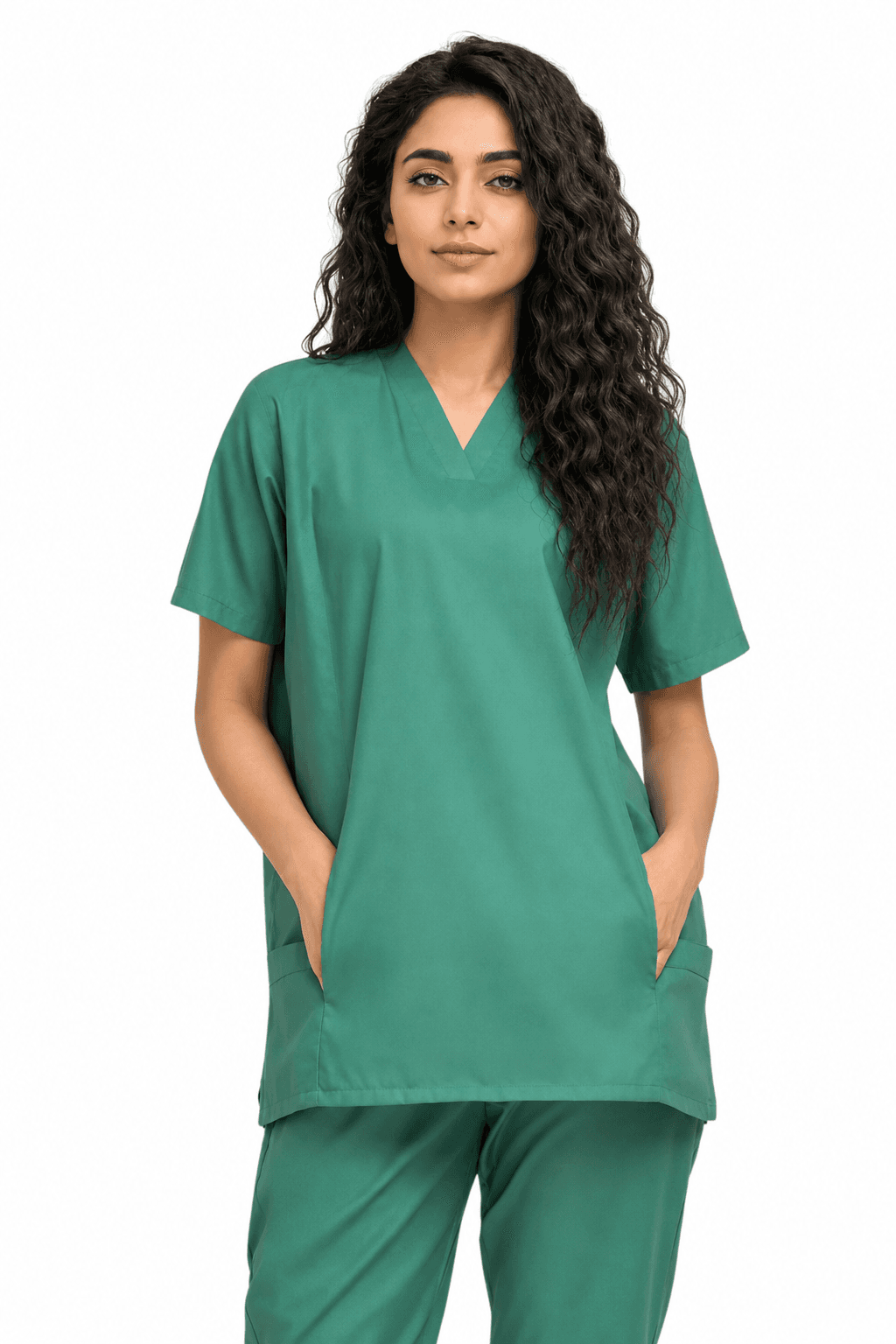 Women's Slash Pockets Scrub Set