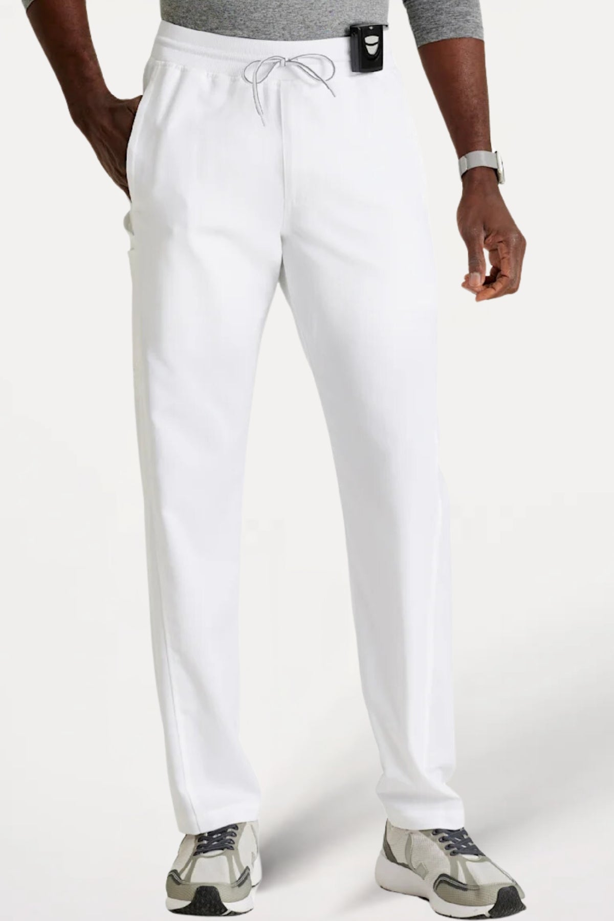 6-Pocket Slim Straight Leg Scrub Pant - front view