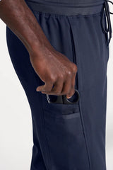 6-Pocket Slim Straight Leg Scrub Pant - side pocket view