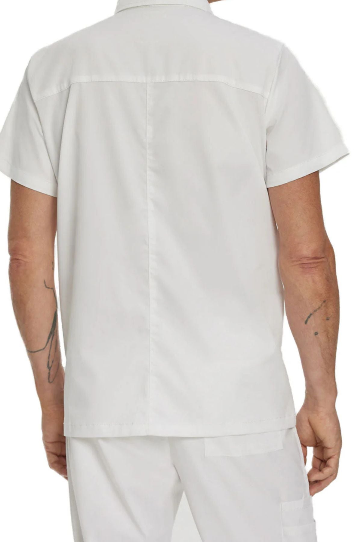 6-Pockets Notch Collar Scrub Top