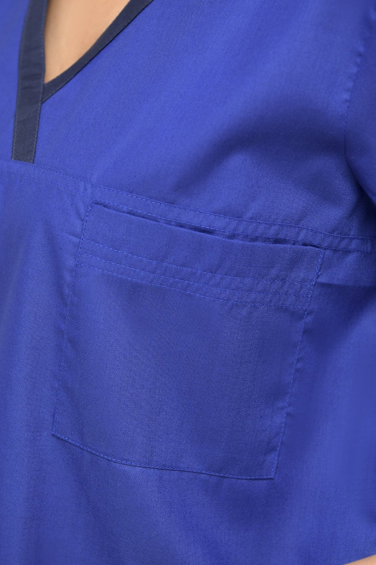 Dual-Stitched Yoke Scrubs Kit - top pocket view