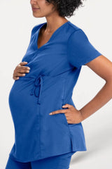 Bella Maternity Wrap Top - style view