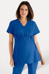 Bella Maternity Wrap Top - front view