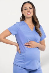 Bloom-Flex Maternity Wrap Top - front view