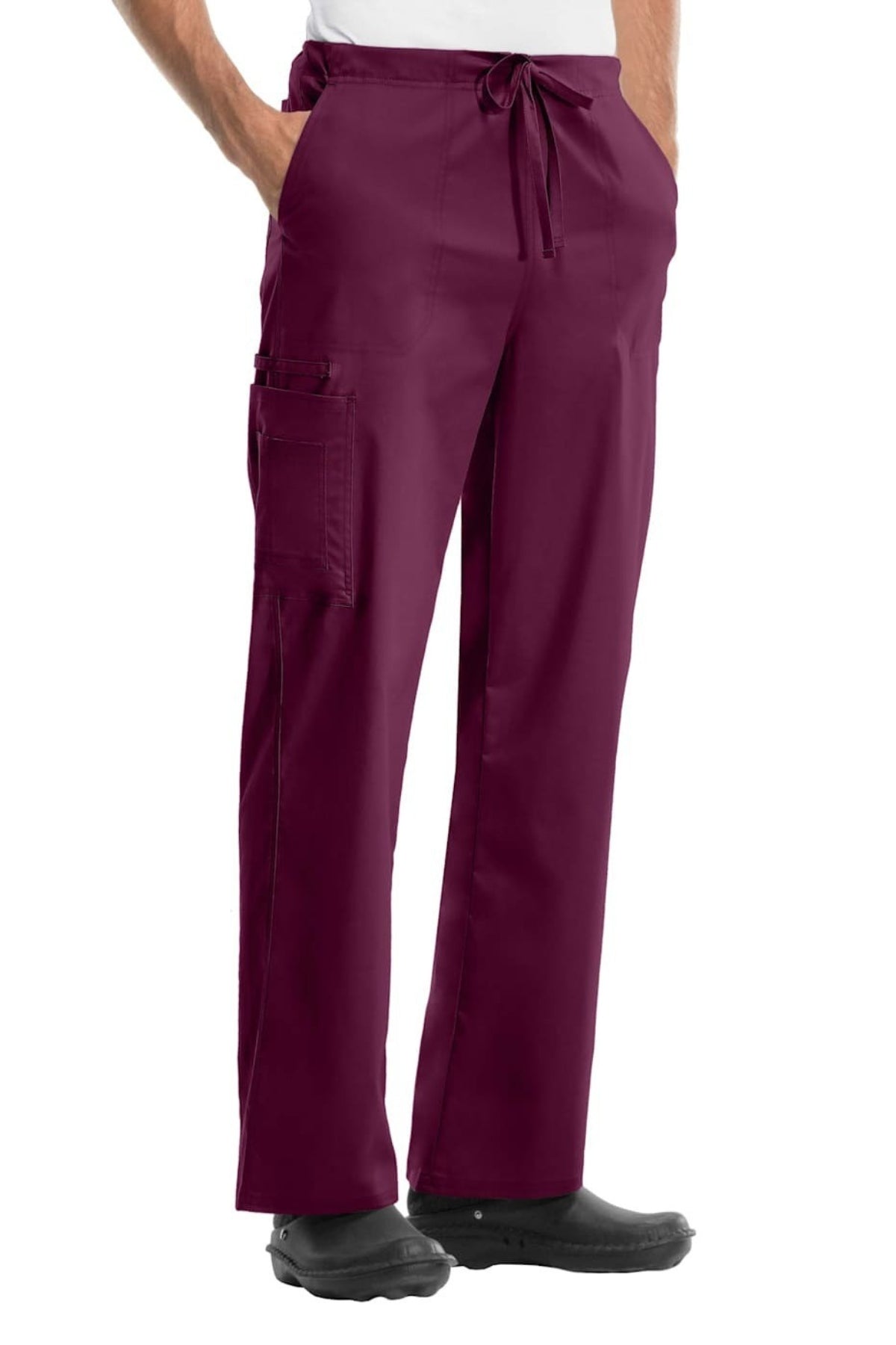 Cardiologist's Drawstring Cargo Scrub Pants-Right Side