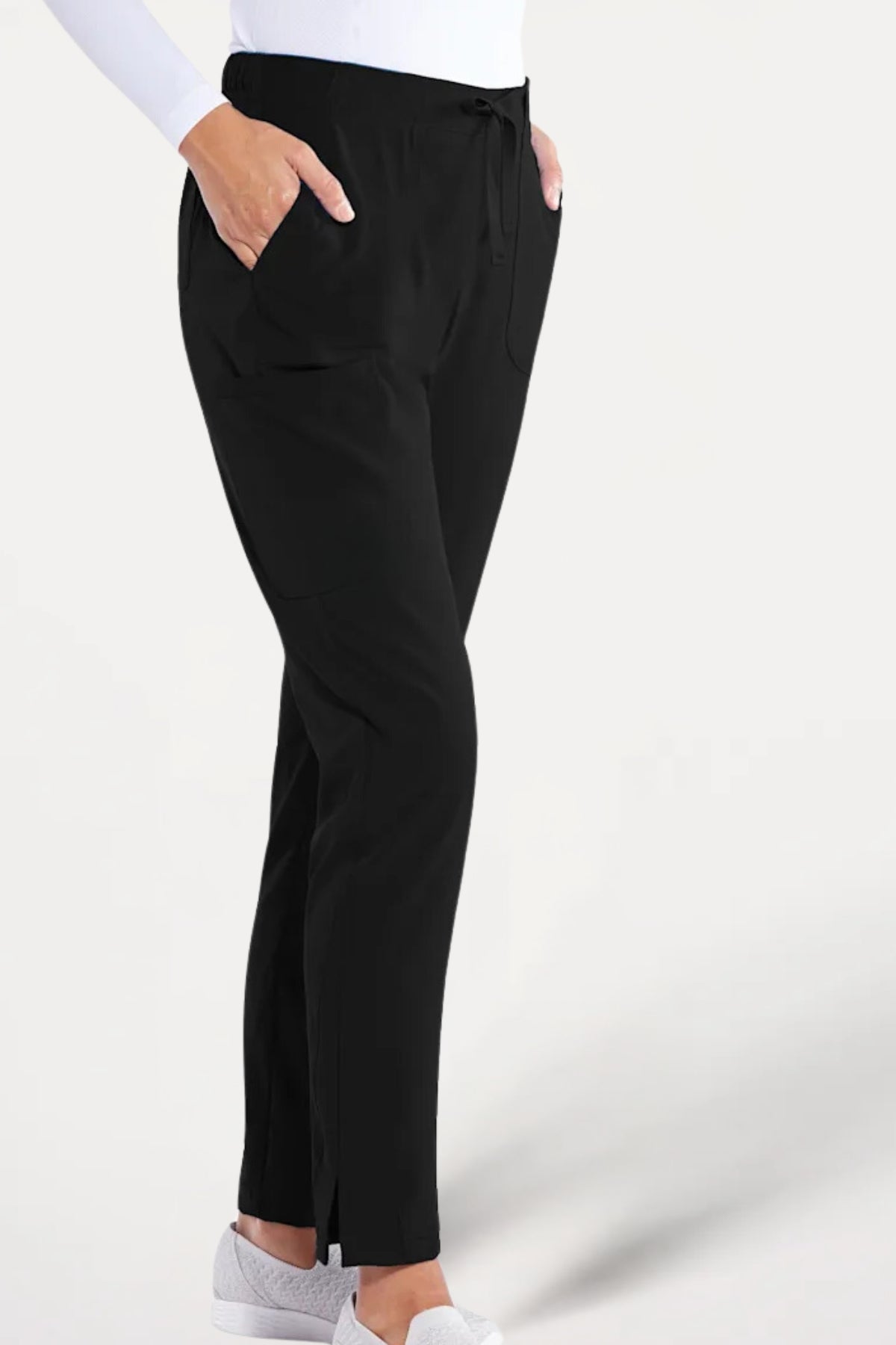 Charge 4-Pocket Mid-Rise Tapered Leg Scrub Pant - left view