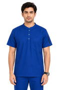 Men's Modern Fit Scrub Set with Shoulder Zip Design