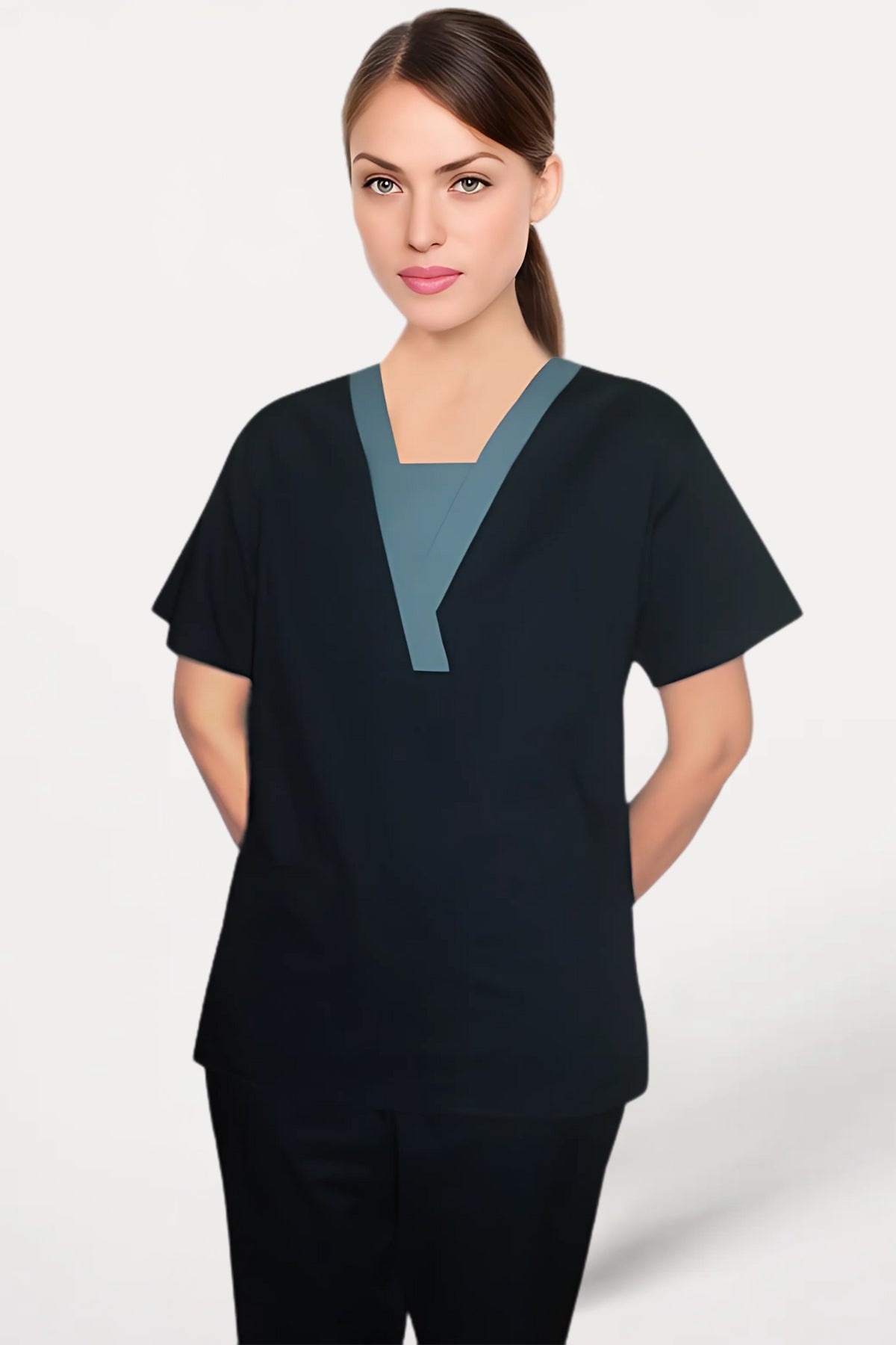 Contrast - Pro V- Neck Scrub Set