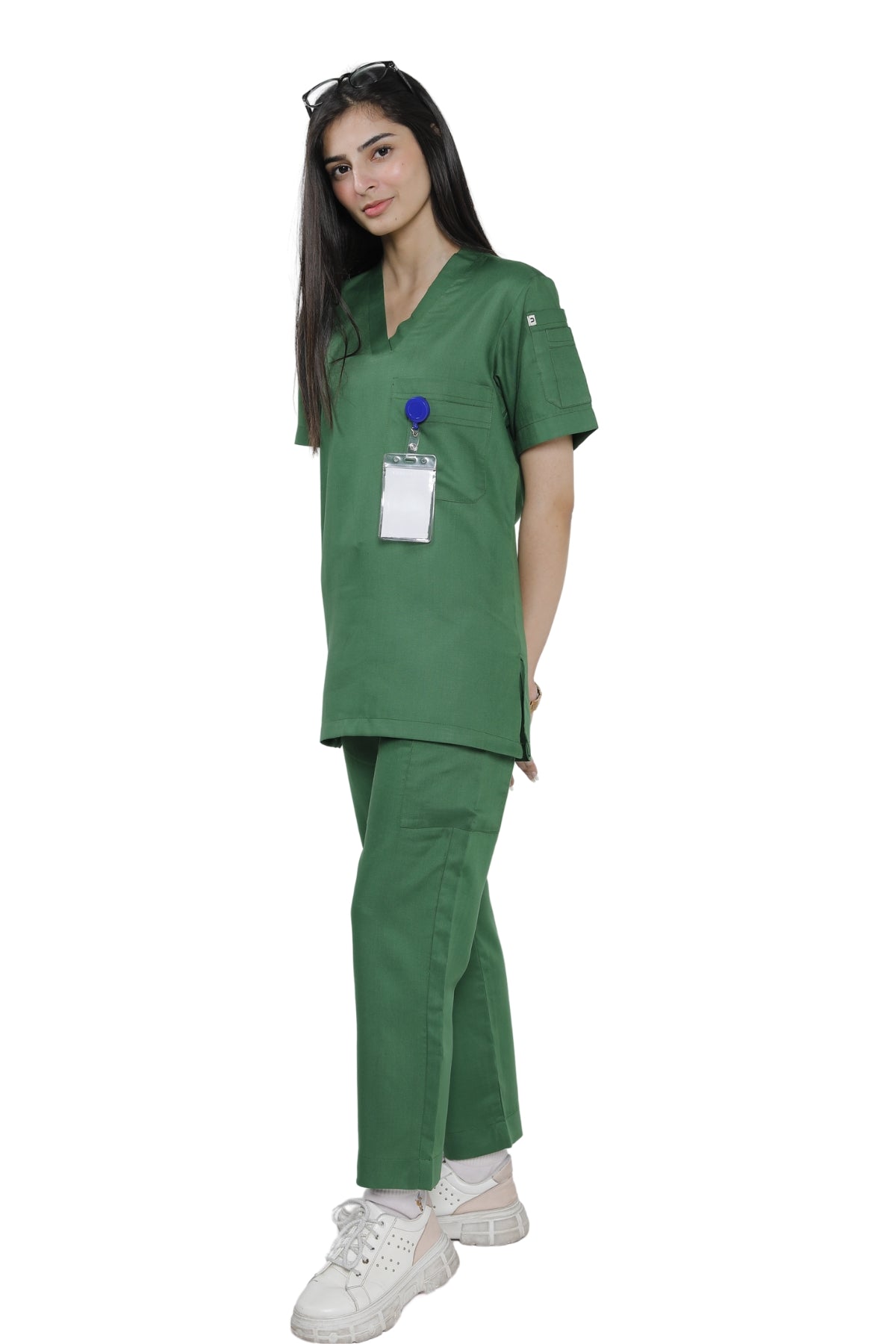 Dermatologist's Elite Pocketed Scrub Set-Left Side