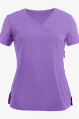 ENT-Inspired Women’s 3-Pocket Zipper Scrub - front view