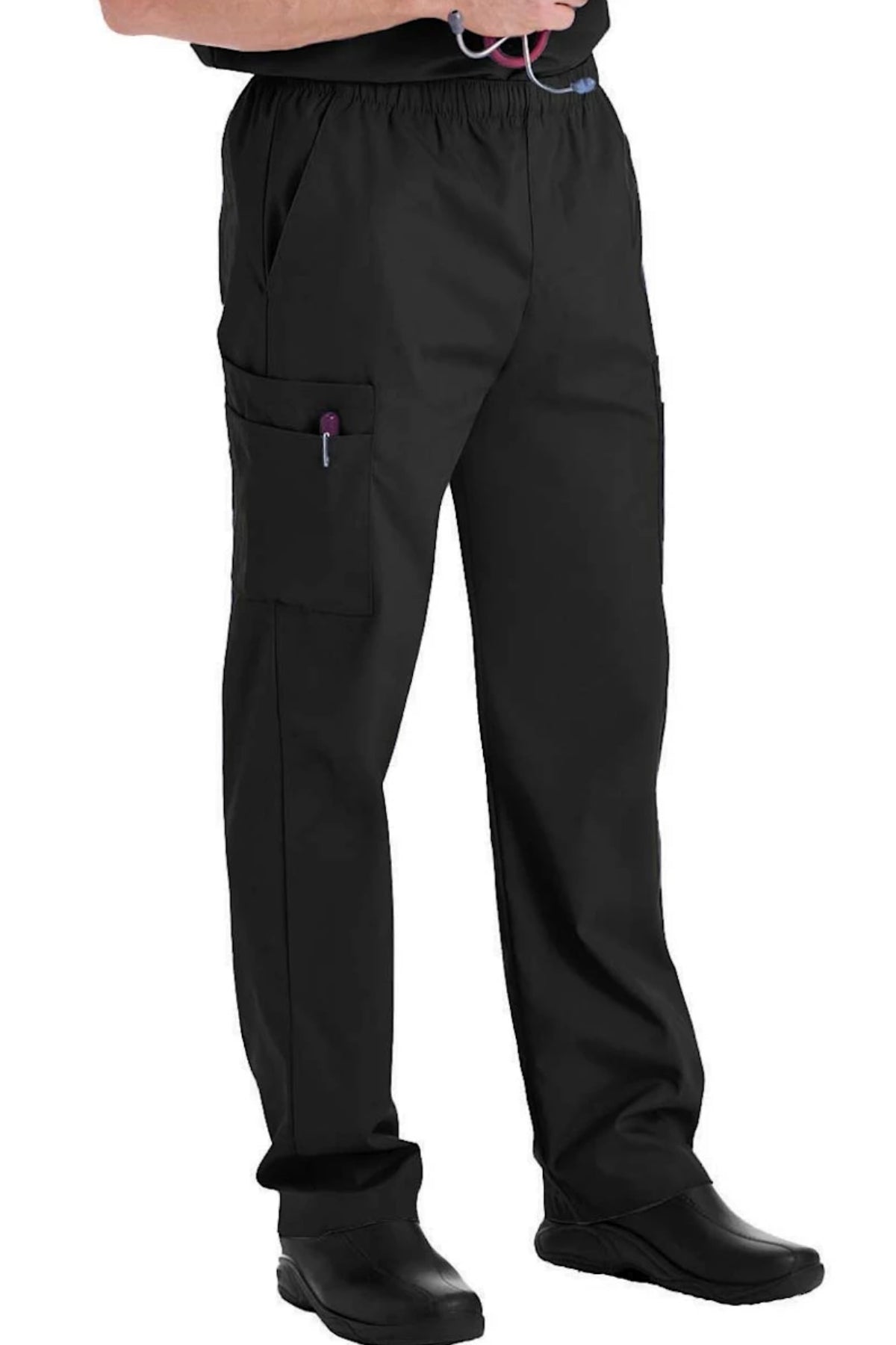 Elastic Waist Cargo Pants - right side