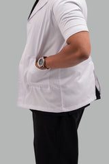 Dermatology Half-Sleeve Pro Labcoat-Side