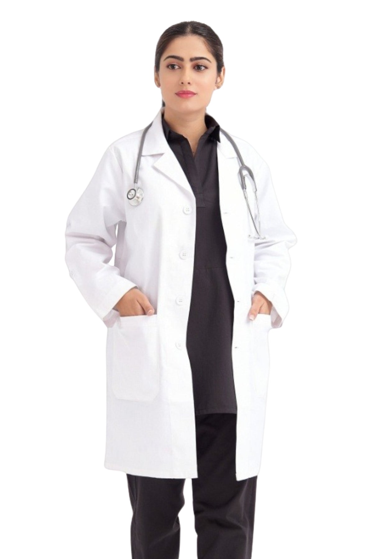 One Line Lab Wear Comfortable Doctor Lab Coat | Medical White Coat – Clozzi