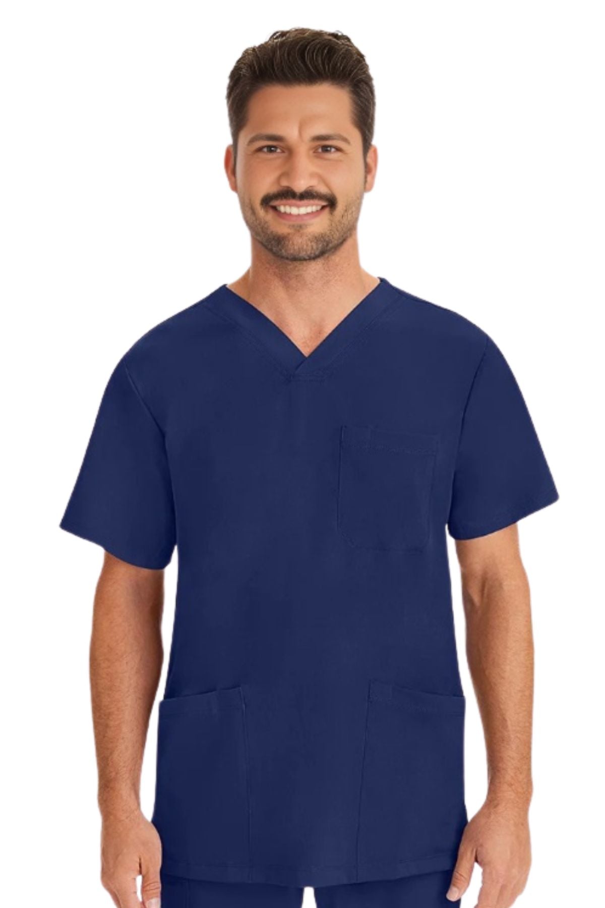 Men's Durable 3-Pocket Medical Scrub Top