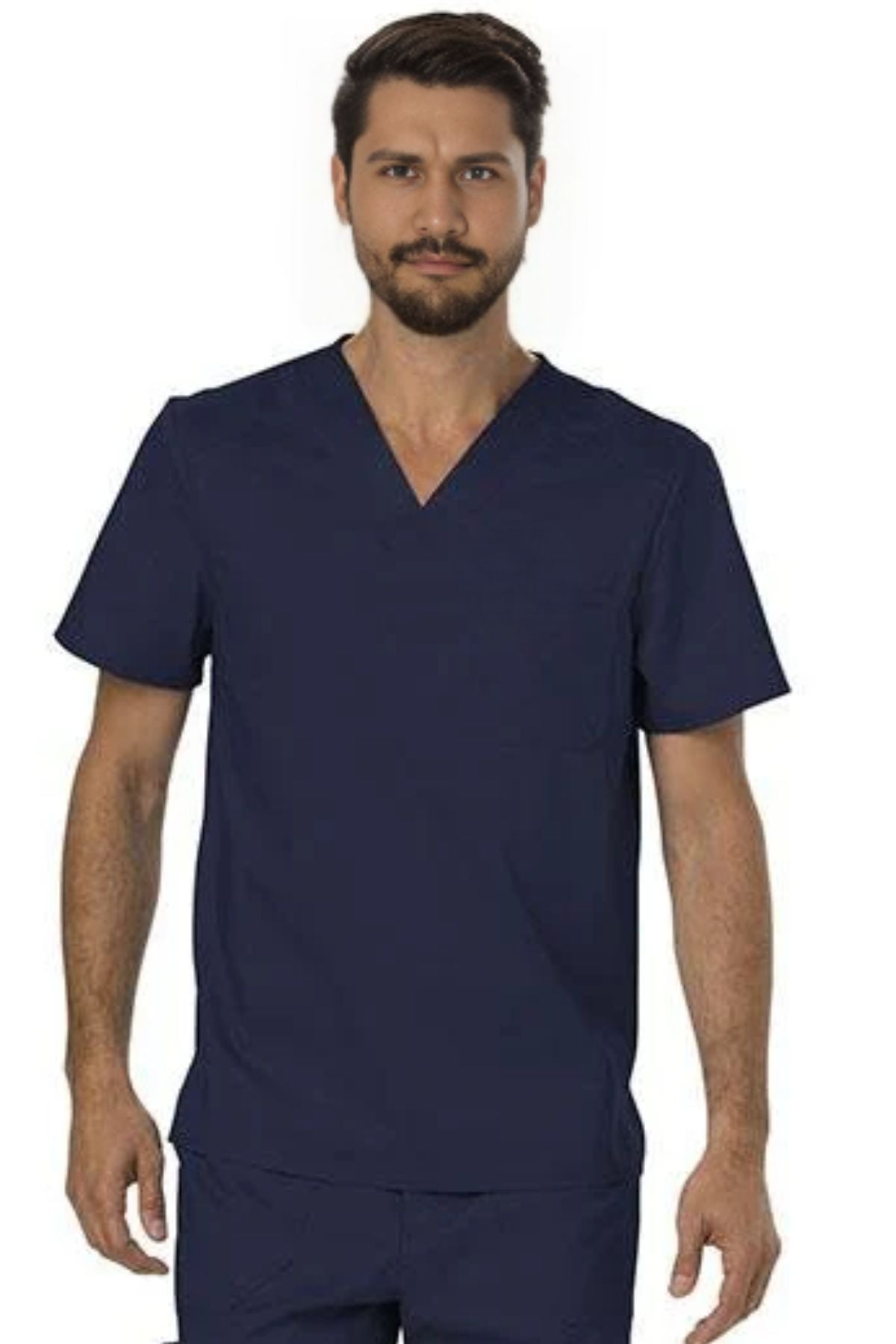 Men's Single Pocket V-Neck Scrub Top