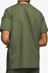 Men's 6-Pocket V-Neck Scrub Top