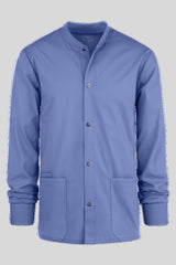 Men's 3-Pocket Snap Front Scrub Jacket