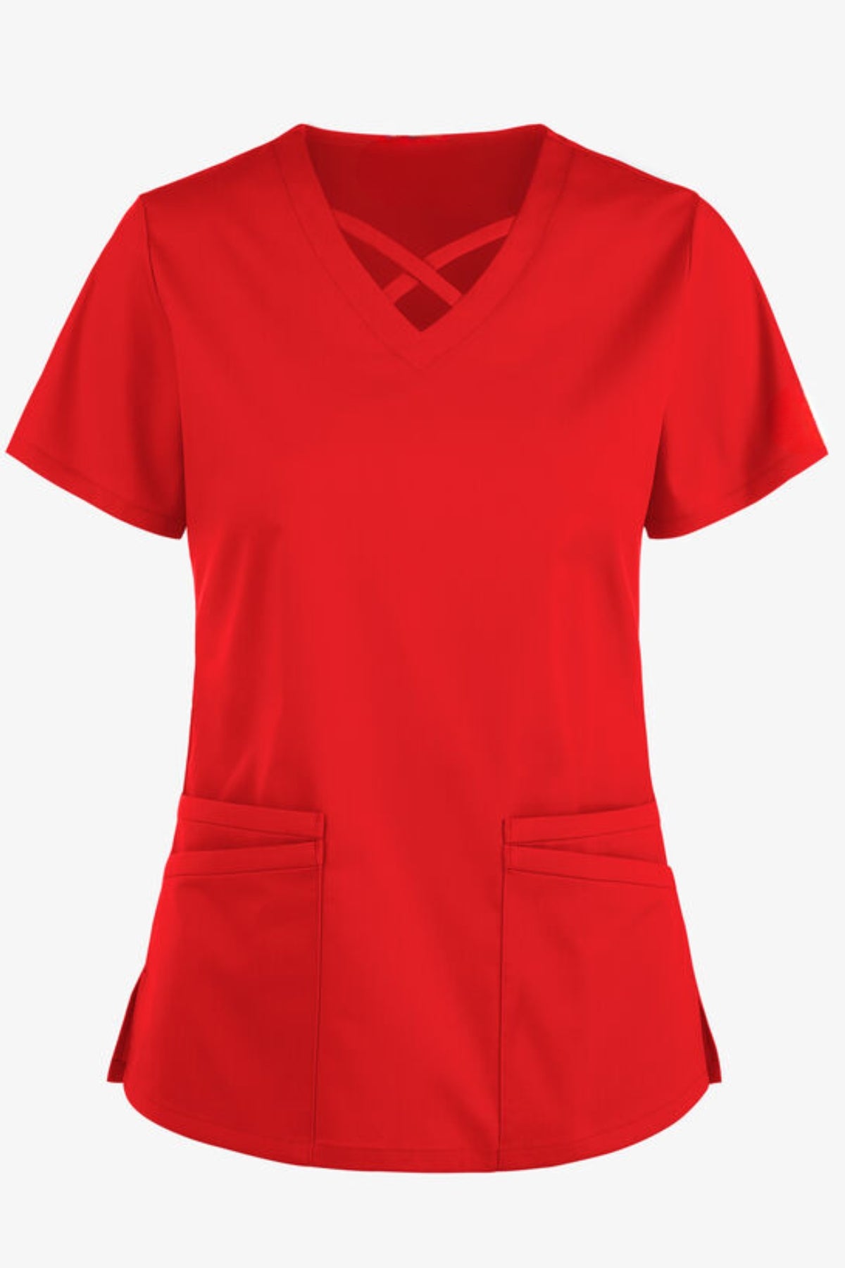 Phlebotomists 4-Pocket Crisscross Scrub Top