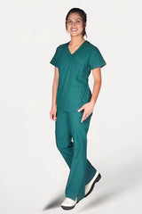 Ruffle V-Neck Scrub Set - 2