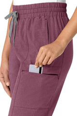 5-Pockets High Waist Slim Fit Straight Leg Pant