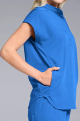 Surgeon's Meta Oversized Dolman Sleeve Scrub Top - side view