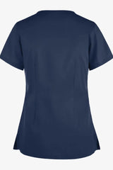 Urologist Women's 2-Pocket Asymmetric Scrub Top - Back view