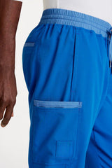 Two-tone Waistband with Drawcord Scrub Pant - pocket view