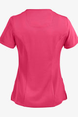 Urologist 4-Pocket Mock Wrap Scrub Top - back view