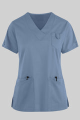 Emergency Physician 5-Pocket V-Neck Scrub Top - front view