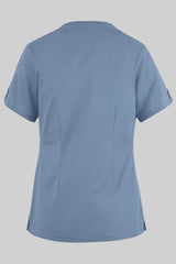 Emergency Physician 5-Pocket V-Neck Scrub Top - Back view