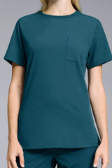 Women's Crew-Neck Tuck-In Scrub Top